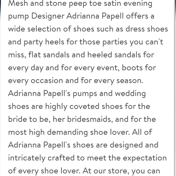 Adrianna Papell Jamie Evening Pumps Silver Rhinestone Women's Shoes Size 8.5 - Picture 4 of 14